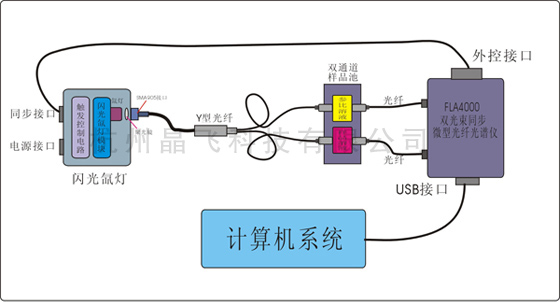 双光束微型光谱仪系统示意图(图1)